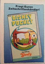 Seltene Comic Werbung Walt Disney GOOFY Nr.9,  Disney Pocket von 1980