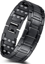 Jeracol Magnetarmband Herren, Titanstahl Magnet Armband Heilung Herren mit Ultra