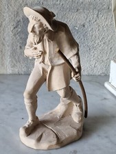 Krippenfigur Holz natur Hirte