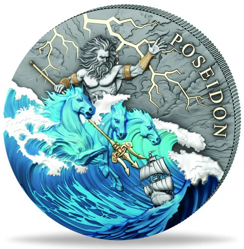 Niue dollar poseidon unzen - 5,