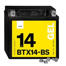 Denagi 14Ah Motorradbatterie BTX14-BS GEL 12V 51214 GEL12-14-BS CTX14-BS WP14-BS