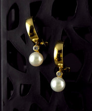 Ohrringe Gold 333 Perle