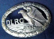 Deutsches Rettungsschwimmer Abzeichen in groß, silberfarben, DLRG