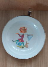 Porzellan Warmhalteteller Kindergeschirr Unterteil Edelstaht mit Verschluss