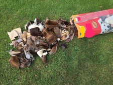 1500 Gramm Fellreste Pelzreste  aus Kürschnerei ,Basteln,Nähen,Schneidern