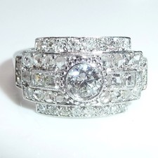 Ring Antik Platin ca 1.12ct