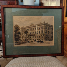 Wood engraving colored Berlin