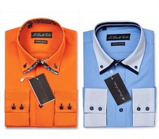 Herren Hellorange Hemd Smart