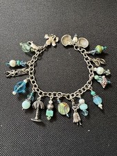 Vintage handmade  Aqua/Silver