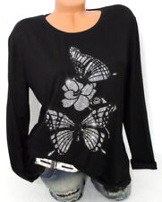 Glitzer Strass Shirt Damen