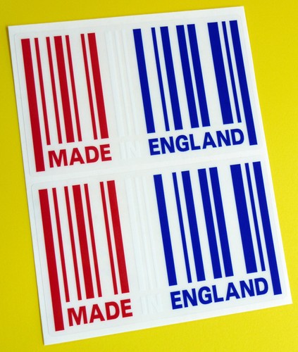 Made england flag barcode - england,