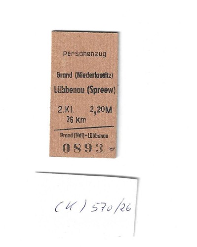 Alte fahrkarte personenzug - alte, ,