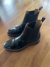 & Other Stories Black Ankle Boots Gr. 40 Damen Chelsea Biker NEU ungetragen