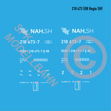 218 473 (DB Regio SH) BR 218 Diesellok H0-Decals Epoche 6