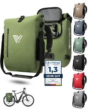 MIVELO Fahrradtasche Rucksack Gepäckträgertasche Laptopfach wasserdicht olivgrün