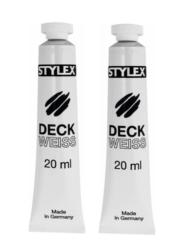 Stylex deckweiß mischfarbe - 2x,