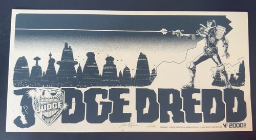 Judge dredd siebdruck von matt - judge,