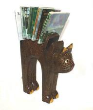 CD Regal Katze Holz