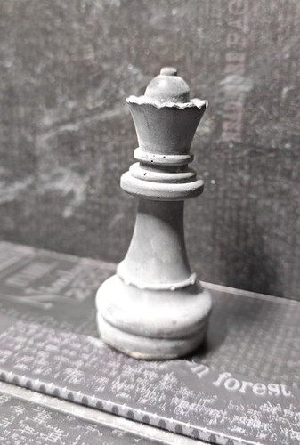 Schachfigur aus beton - aus,
