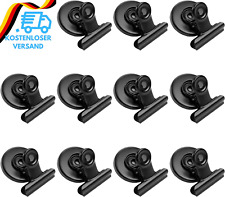 12 Stück Magnetische Clips, Magnetklammern, Magnet Klammer Magnete Mit Klammer, 
