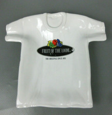 Werbe Ascher FRUIT OF THE ROOM Aschenbecher Werbung Keramik Vintage wohl 80er Jh