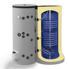 Kombispeicher Warmwasserspeicher 2 Wärmetauscher Elektrospeicher 150-1000 Liter