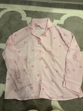 Shein Damen Bluse Gr. S 36 Obersize Rosa Schleifen Pink Langarm