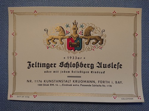 Vintage label wine bottle - label,