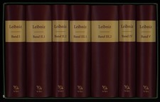 Leibniz, Philosophische Schriften. 5 Bände (in 7, komplett).