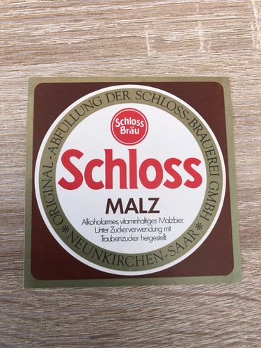 Bieretikett schlossbrauerei - bieretikett,