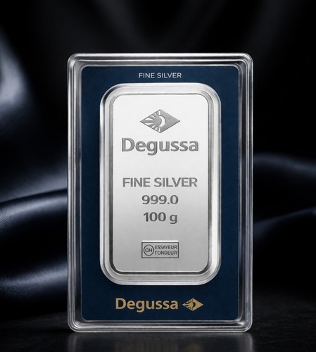 Degussa 100g silberbarren 999 - degussa,
