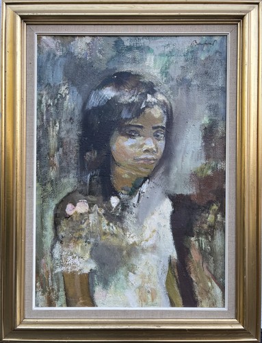 Impressionist porträt eines - impressionist,