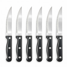 6x Steakmesser Set Edelstahl