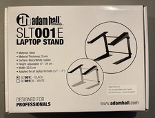 Adam Hall / SLT001E / Laptop Ständer / Schwarz / Gebraucht / Sehr guter Zustand!