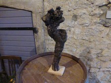 Stele Skulptur Holz Naturholz