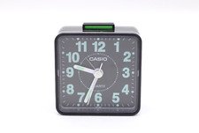 Casio Wecker Reisewecker Tischuuhr Uhr in schwarz Quartz Vintage H 5,5 cm