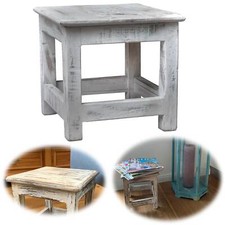 Vintage Holz Fußhocker 26cm