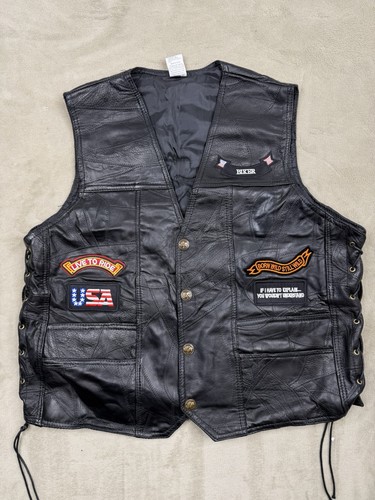 Biker lederkutte herren - biker, xxl