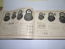 Katalog Schlösser Schlüssel 1916 Damm & Ladwig Liste N Schlosser Riegel