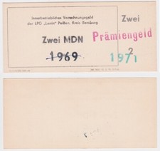 2 MDN Banknote GDR LPG Money