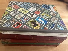 5 LEERE BRIEFMARKENALBEN