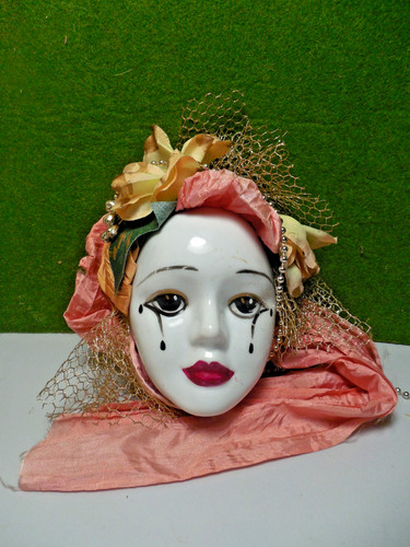 Vintage porzellan masken deko - vintage,
