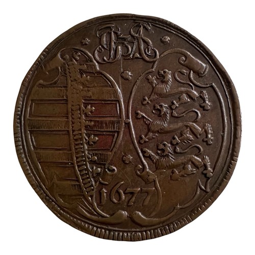 Rechenpfennig 1677 sachsen - rechenpfennig,