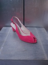 Neuwertige PETER KAISER Peeptoes Gr 38 (5) Pumps magenta pink Schuhe 1821
