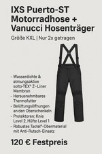 IXS Puerto-ST Motorradhose Gr. KXL + Vanucci Hosenträger | Top Zustand | 2x getr