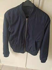 Blouson Jacke Bomberjacke Damen Dunkelblau Gr 38 blau