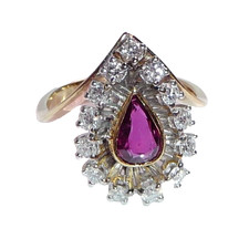 Ring 585 Gold 050ct Rubin