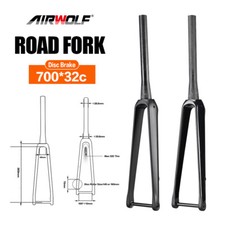 AIRWOLF Carbon Rennrad Gable 700x32c Starrgabel Straßenrad Disc Brake Thru Axle