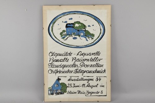 Altes ausstellungsplakat - altes,