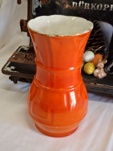 Vase blumenvase orange retro - blumenvase,